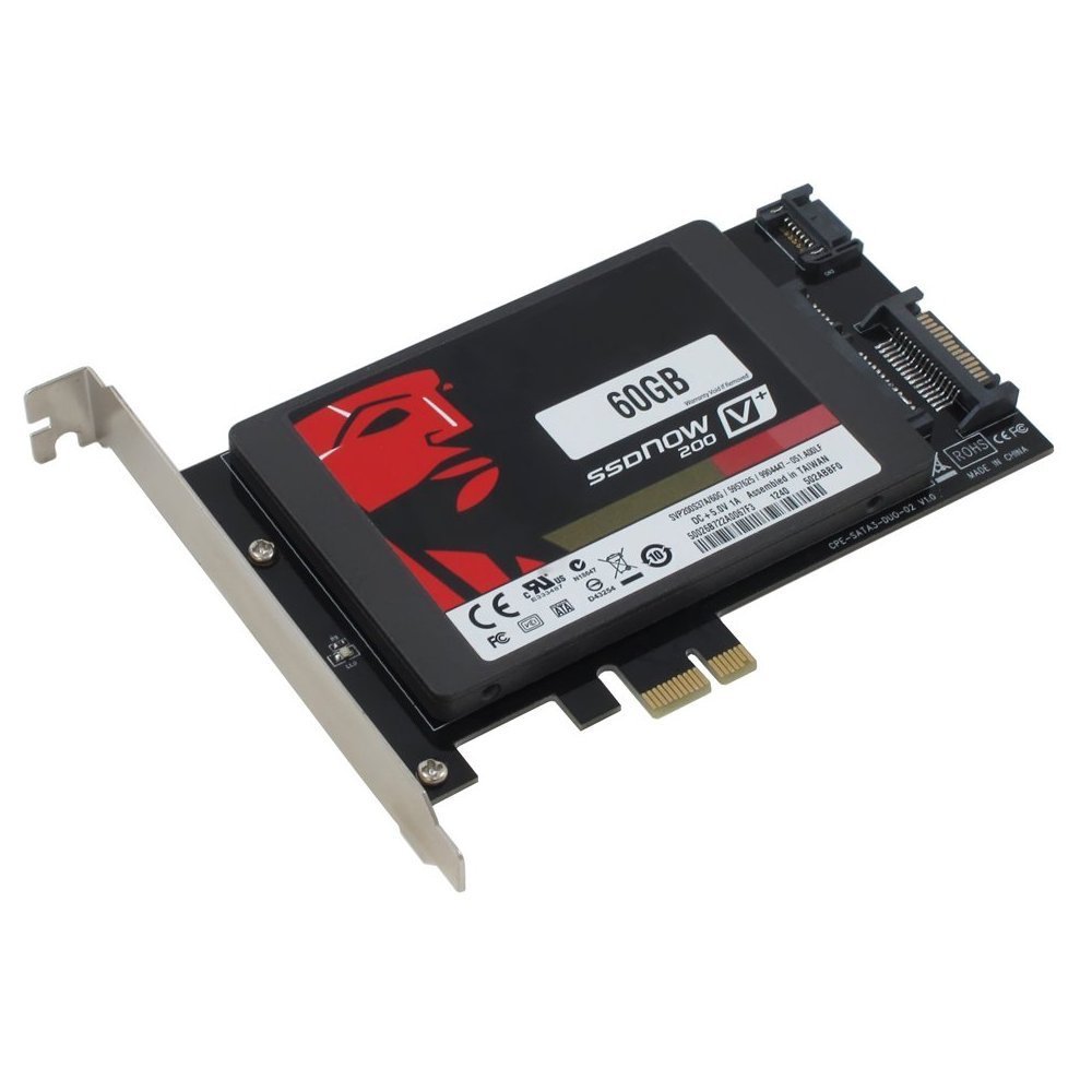 PCI Express (PCIe) SATA III (6G) SSD Adapter with 1 SATA III port N-N