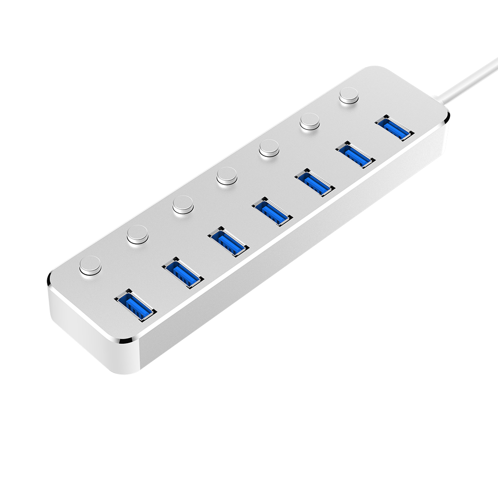 4-Port USB 2.0 Hub With Cable - High Speed Portable Splitter For Laptop & PC (Black)